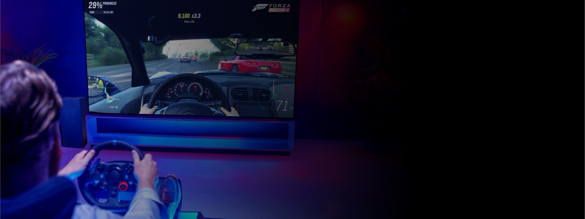 forza 6 and xbox setup with LG