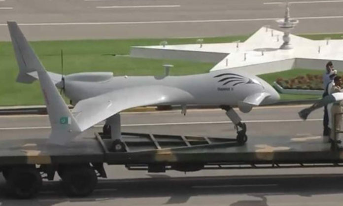 shahpar II drone unveiled by Pakistan at Egypt expo