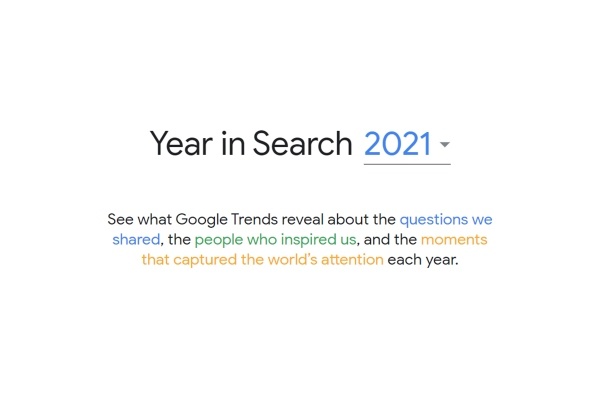 google trends list 2021