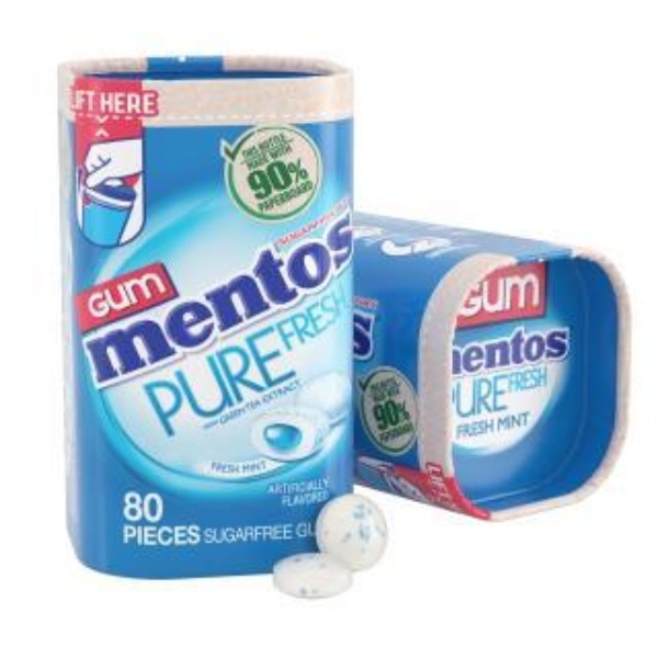 mentos packaging sustainability