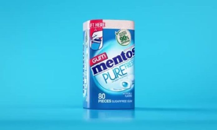 mentos packaging sustainability