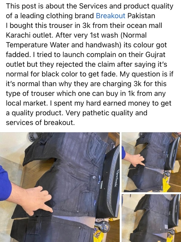 poor quality local clothing