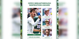 Congratulations To Carlos Alcaraz, Who Wins The OPPO Breakthrough Inspiration Award At Wimbledon 2022