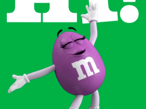 Find M&M's New Character, Purple, on New Caramel Cold Brew Packs