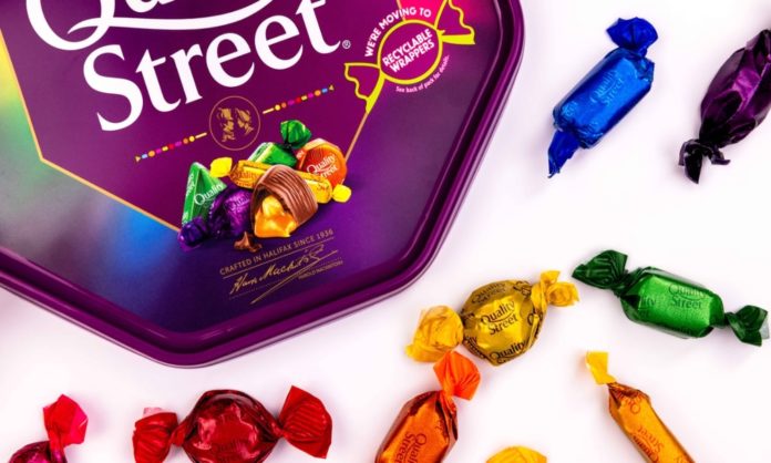 quality streets wrappers