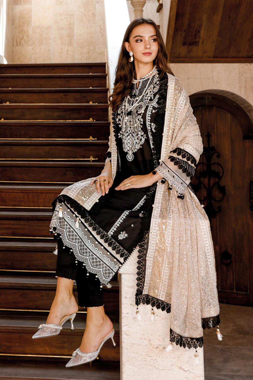 Gul Ahmed Winter Khaddar Unstitched Printed 3Pc Suit K-22039 B