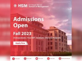 Admissions Open For Fall 2023 At Dr Hasan Murad School Of Management (Hsm) - University Of Management And Technology (Umt)