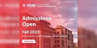 Admissions Open For Fall 2023 At Dr Hasan Murad School Of Management (Hsm) - University Of Management And Technology (Umt)