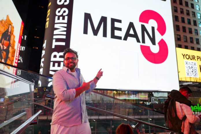 Mean3 Is The First IT Company To Appear On Time Square Before TechCrunch Disrupt