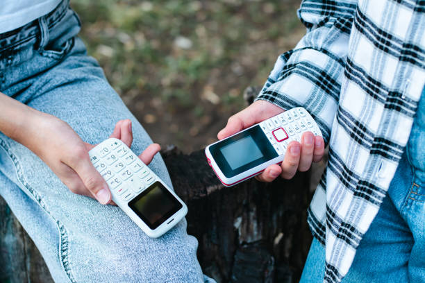 old technology and button phones