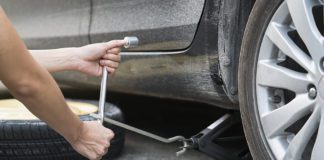 car tire change