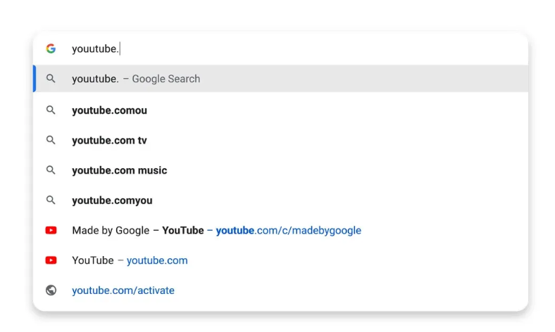 completing search results