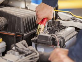 Jump starting a car in 4 steps