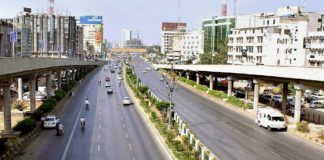 Roads in Karachi for speed
