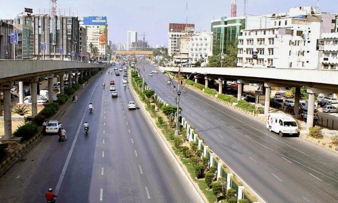Roads in Karachi for speed