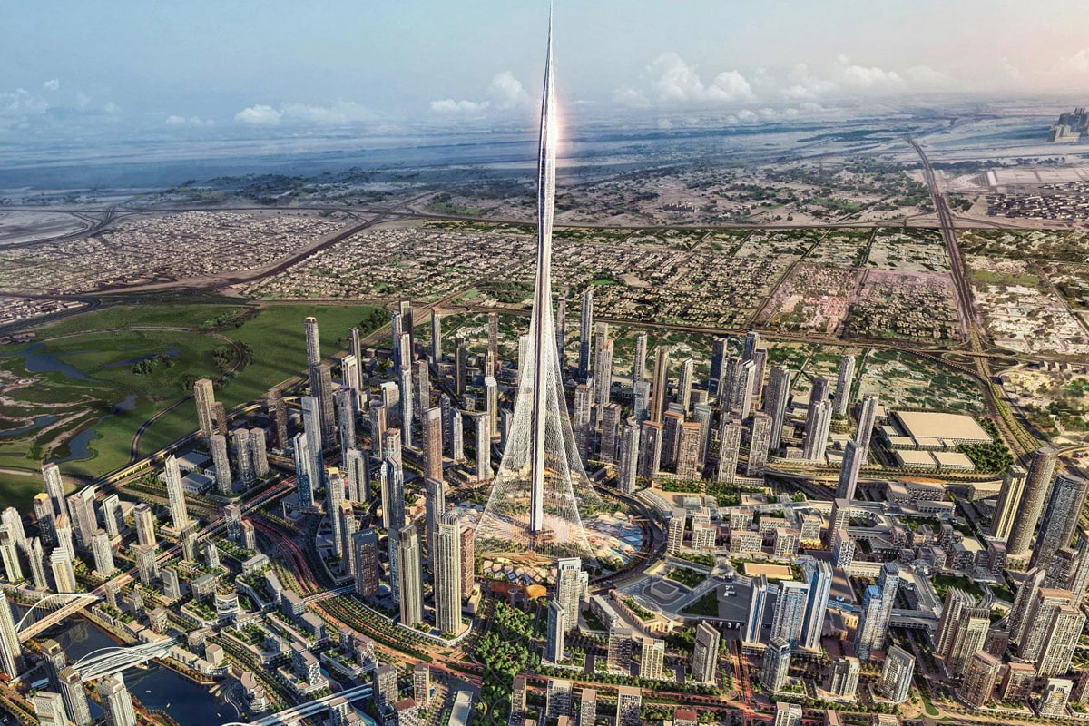 New dubai creek tower in making