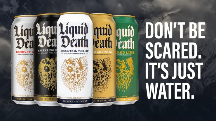 Liquid Death Cans