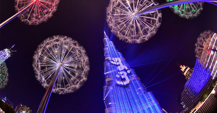 Burj Khalifa fireworks