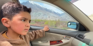Shiraz Riding his car