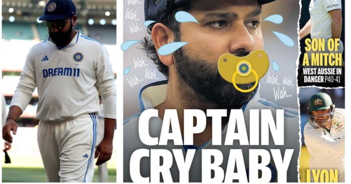 'Captain Cry Baby': Australian Newspaper Targets Rohit Sharma