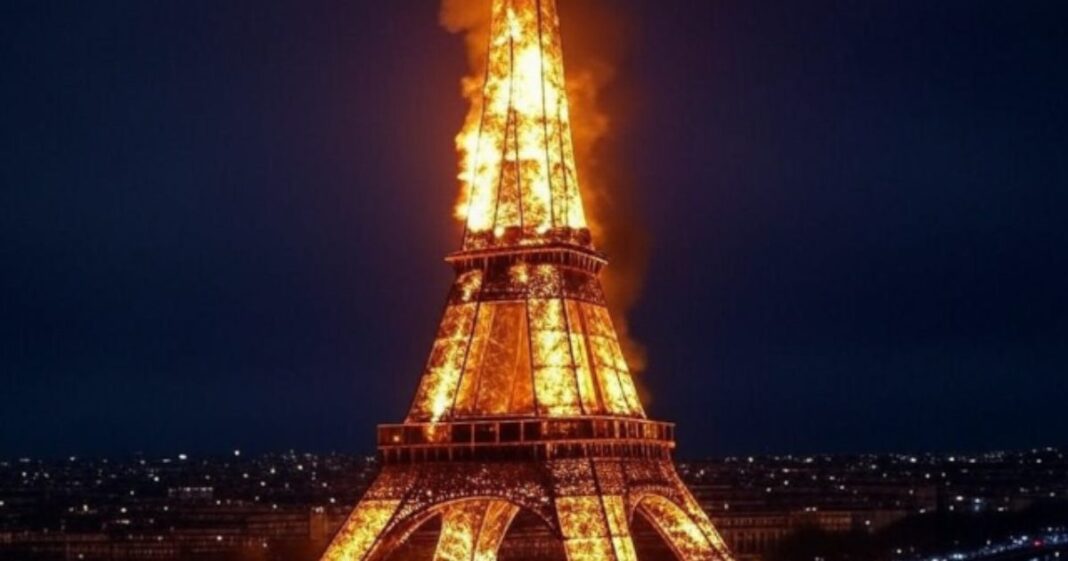 Eiffel Tower Fire ForcesEvacuation On Christmas Eve