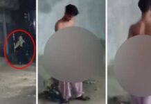 Karachi Man Strips Naked in Surjani Area