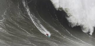 Alessandro Slebir Surfs 108-Foot Wave at Mavericks
