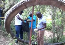 Mysterious Giant Metallic Ring Falls in Kenya