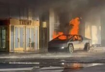 Tesla Cybertruck Exploded Outside Trump Hotel
