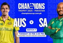 Australia-South Africa Match Abandoned Due to Rain