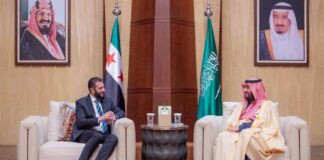 Syrian Interim President Al-Sharaa meets Saudi Crown Prince