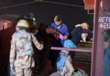 Security Forces in Action after Terrorists Hijack Train, Take Hostages