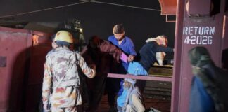 Security Forces in Action after Terrorists Hijack Train, Take Hostages