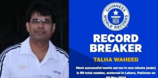 Pakistani Tennis Star Smashes World Record for Fastest Serves