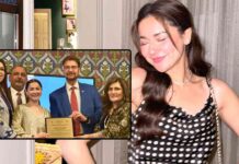 Hania Aamir Honoured at UK Parliament With 'Star of Pakistan' Award