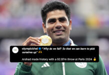 Indian Olympic Website Pays Tribute to Arshad Nadeem