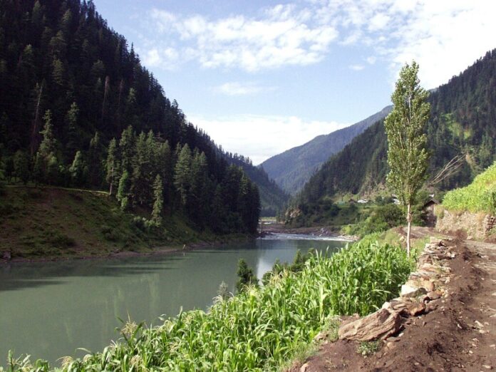Jhelum River, Pakistan, Stabilise Following Mangla Discharge