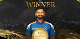 Shreyas Iyer Named ICC Player of the Month for March 2025
