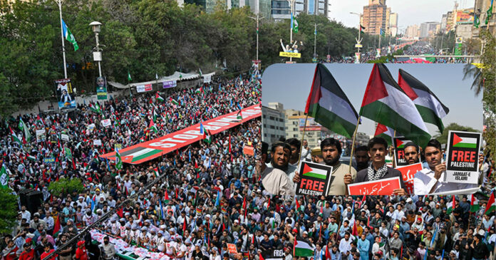 Thousands March in Karachi in Solidarity with Palestine