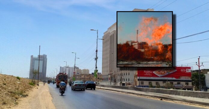 Fire in Korangi Creek Continues to Burn for Sixth Day