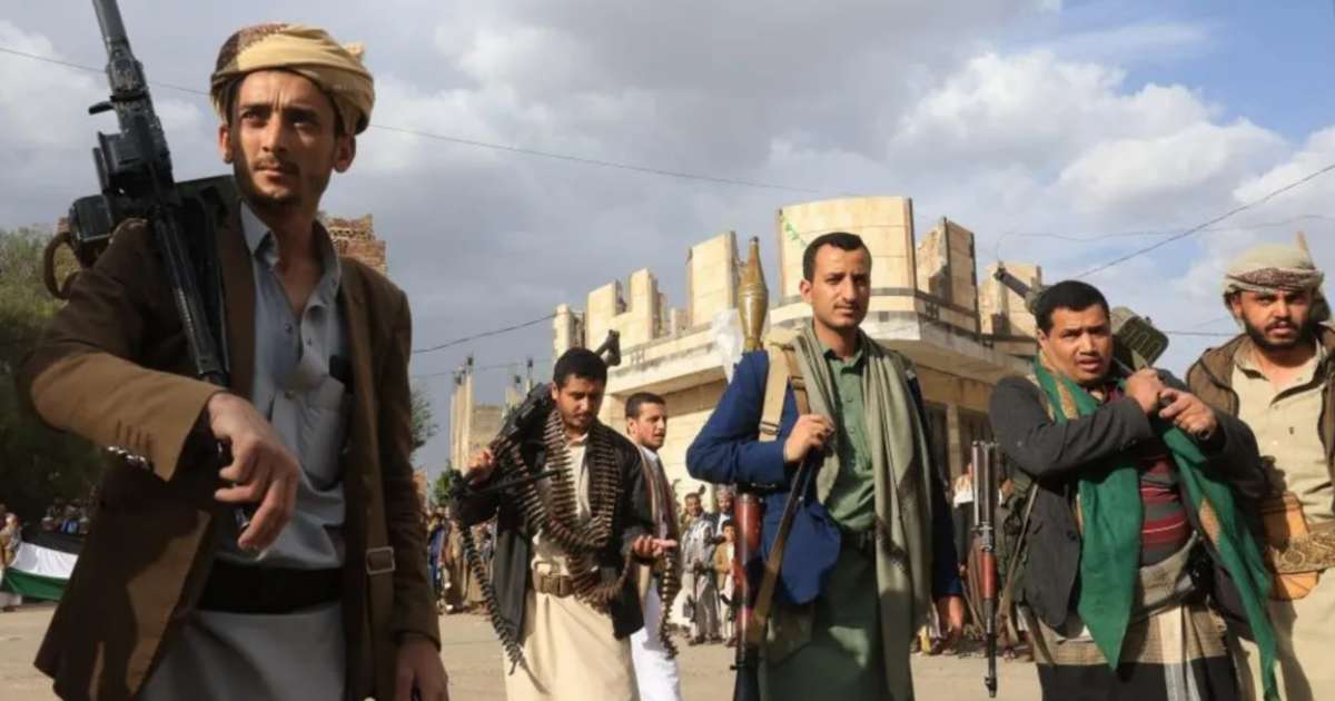 Houthi supporters in Sanaa