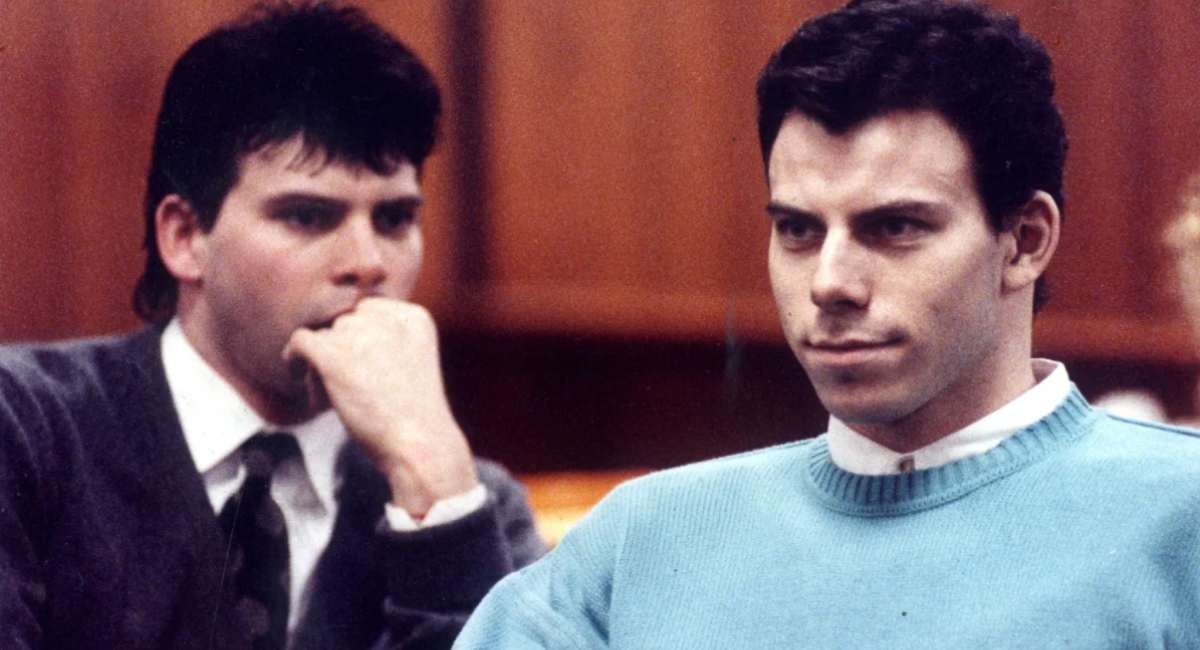 Lyle and Eric Menendez During their Trial