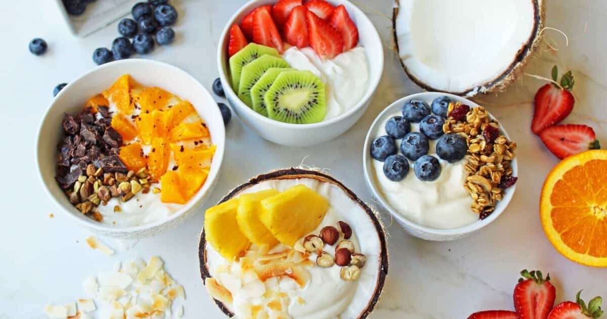 Yogurt is cooling and hydrating, packed with probiotics.