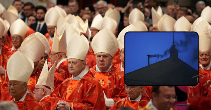 No New Pope Elected on First Day, Black Smoke from Sistine Chapel Signals