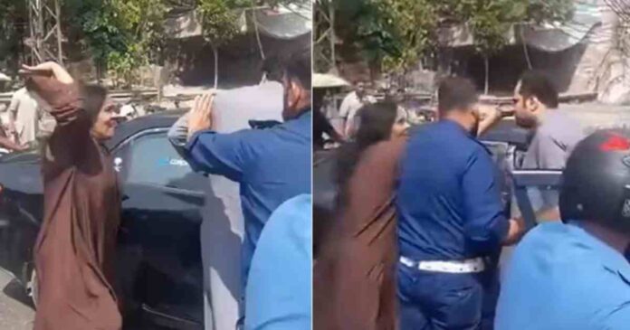 lahore-woman-caught-on-camera-attacking-driver-after-a-minor-car-crash