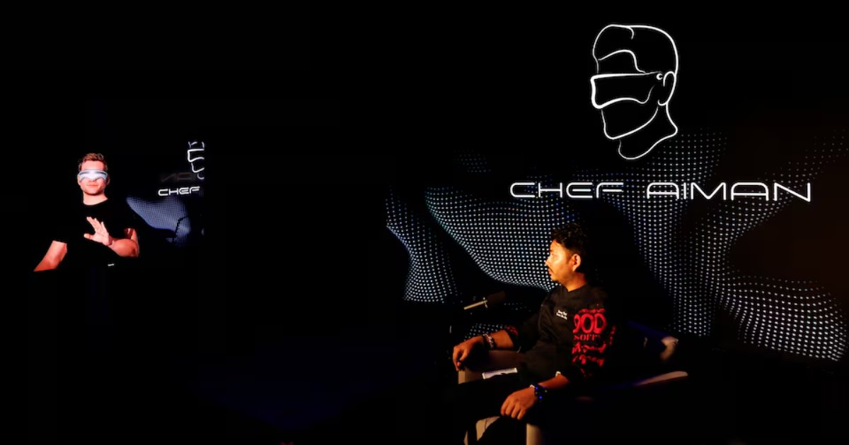 chef-Khimraj-Nepali-discusses-a-recipe-with-AI-Chef-_Aiman_-in-Dubai