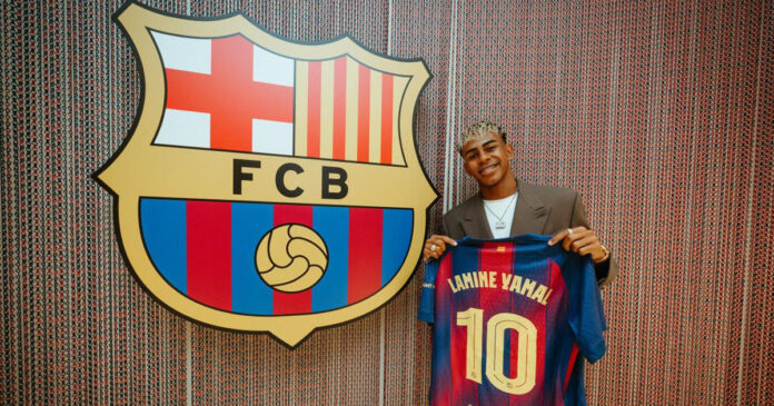 lamine-yamal-takes-on-barcelona-no-10-shirt