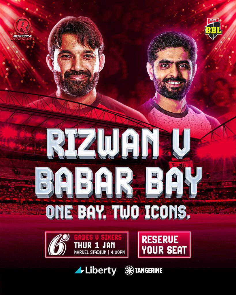 Melbourne Renegades Launch ‘Rizwan v Babar Bay’