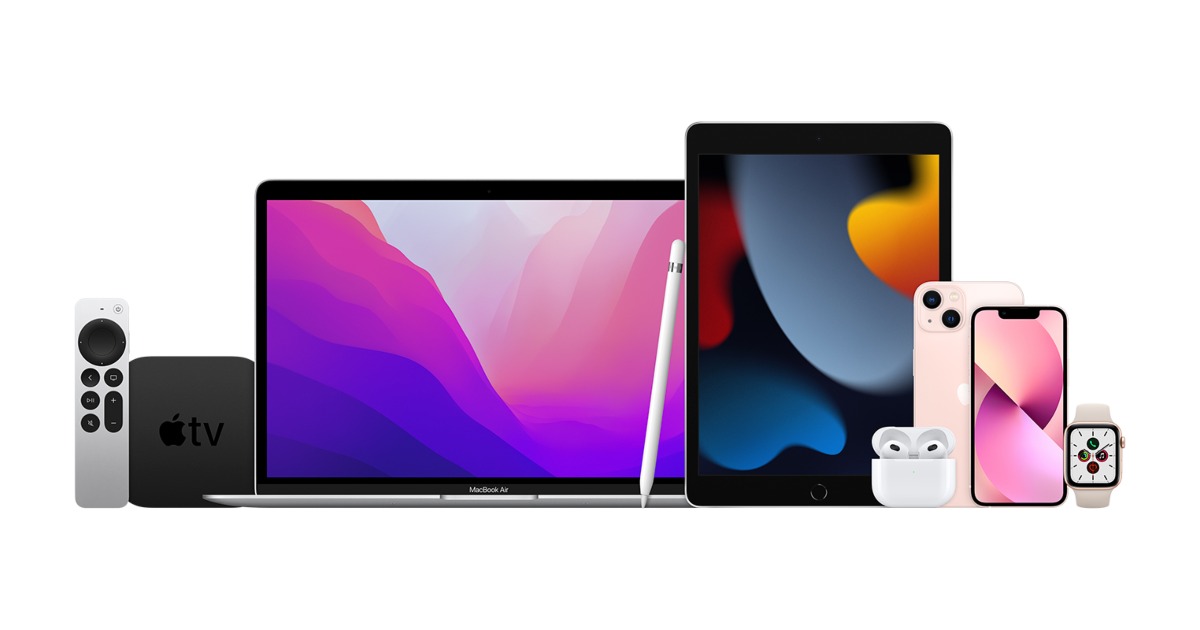 Apple major product range
