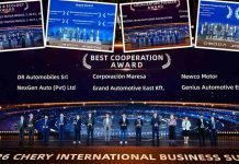 NexGen Auto (Nishat Group) Wins Big at Chery International Business Summit 2026